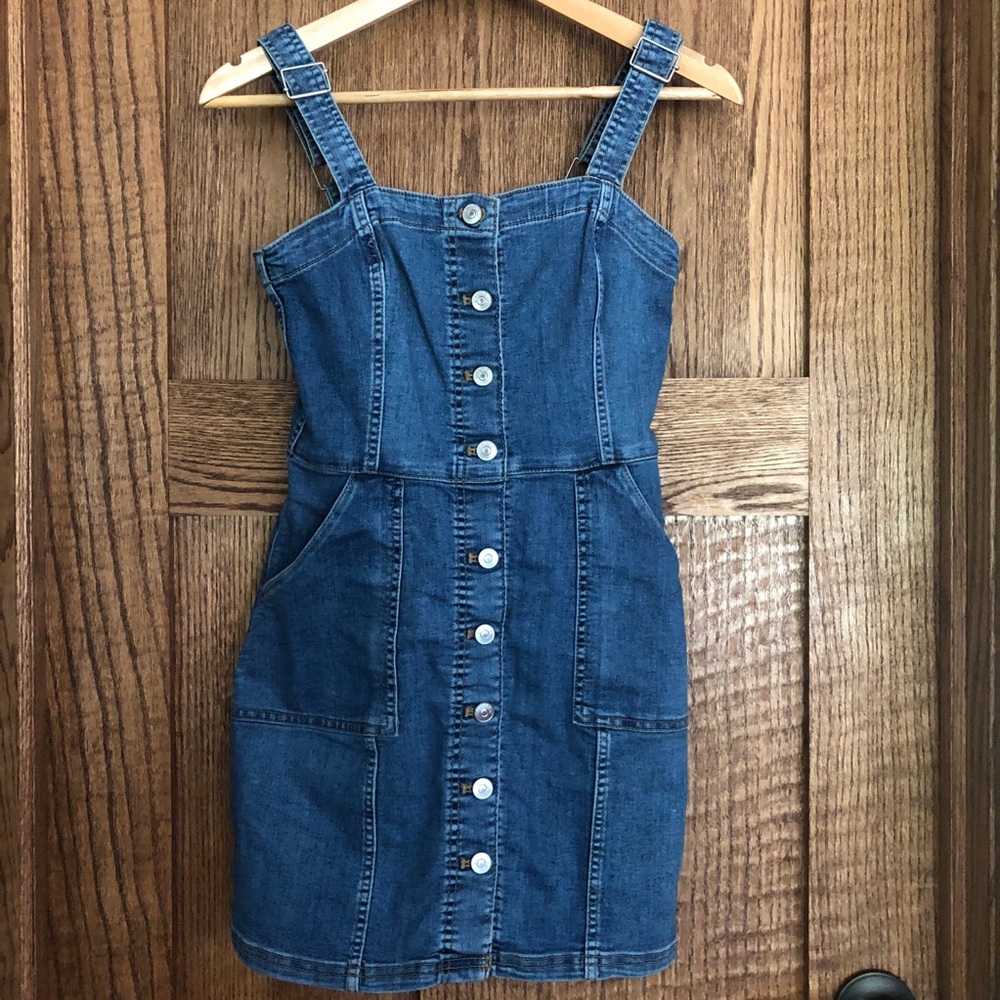 H&M Denim Overall Dress